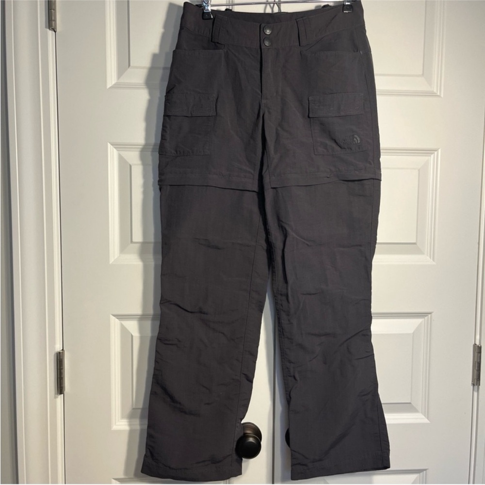 The North Face Paramount Porter Convertible Zip-Off Hiking Pants 4 Grey